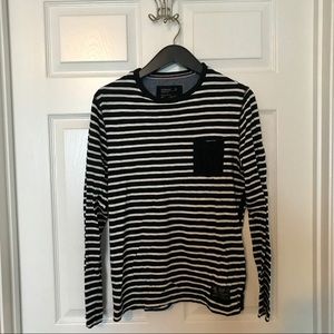 LS Fitted Striped Express Tee
